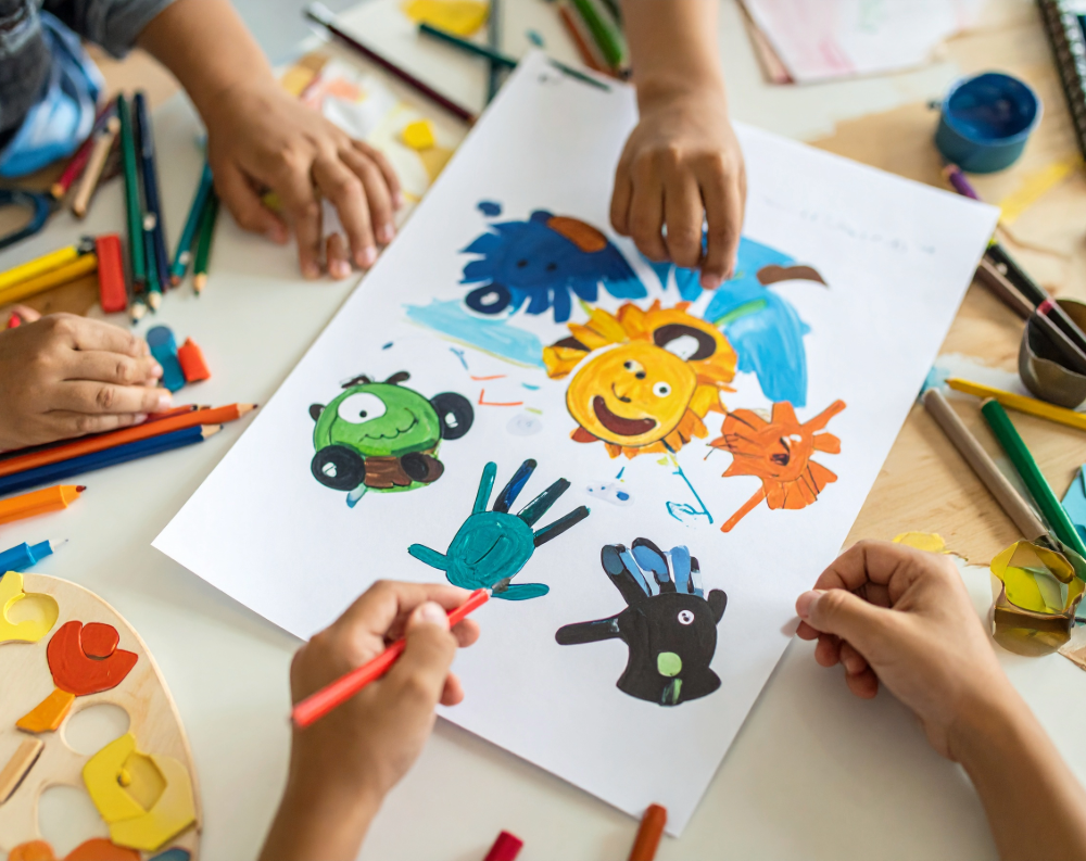 Children Finger painting